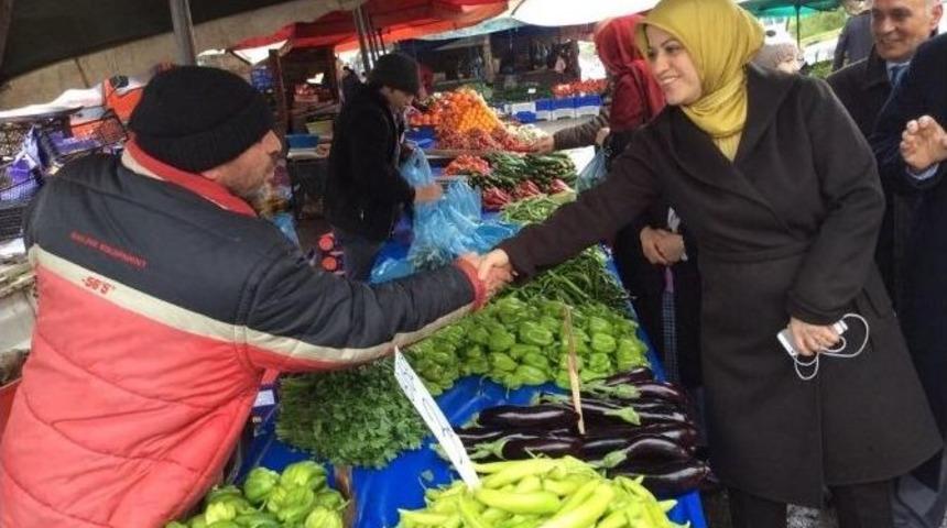 Ak Parti Trabzon Milletvekili Ayşe Sula K&ouml;seoğlu Se&ccedil;im Gezilerini S&uuml;rd&uuml;r&uuml;yor