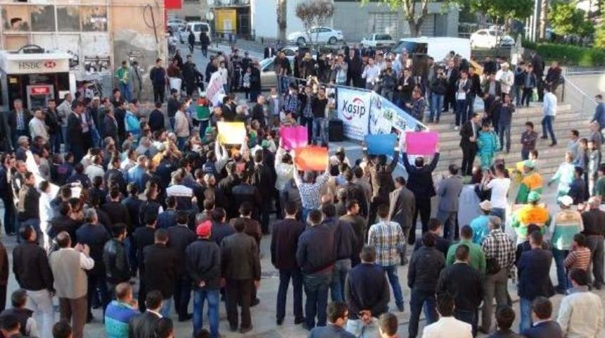 Şanlıurfa'da Taşeron Iş&ccedil;iler, Kadro Istedi