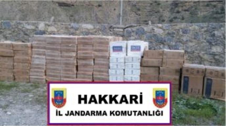 Hakkari&rsquo;de Ka&ccedil;ak Sigara Operasyonu