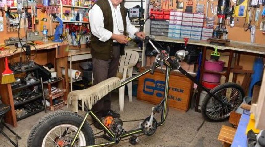 İnat Uğruna Chopper Tarzı Bisiklet Üretiyor