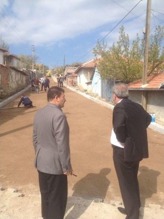 Başkan Şahiner Yol Çalışmalarını İnceledi