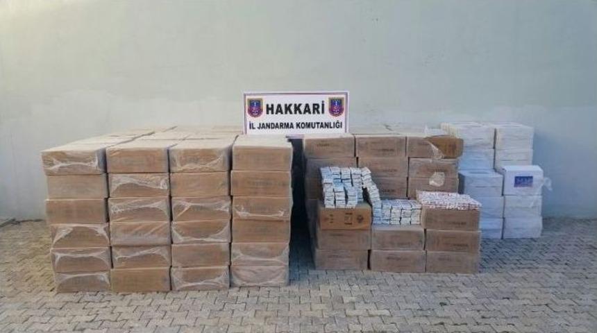 Hakkari&rsquo;de 183 Bin Paket Ka&ccedil;ak Sigara Ele Ge&ccedil;irildi