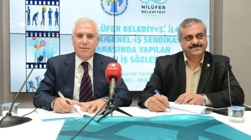 Nil&uuml;fer&rsquo;de Belediyesi İş&ccedil;ileri Erken Bayram Yaptı