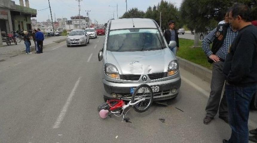 Kamyonetin &Ccedil;arptığı Bisikletli &Ccedil;ocuk Ağır Yaralandı