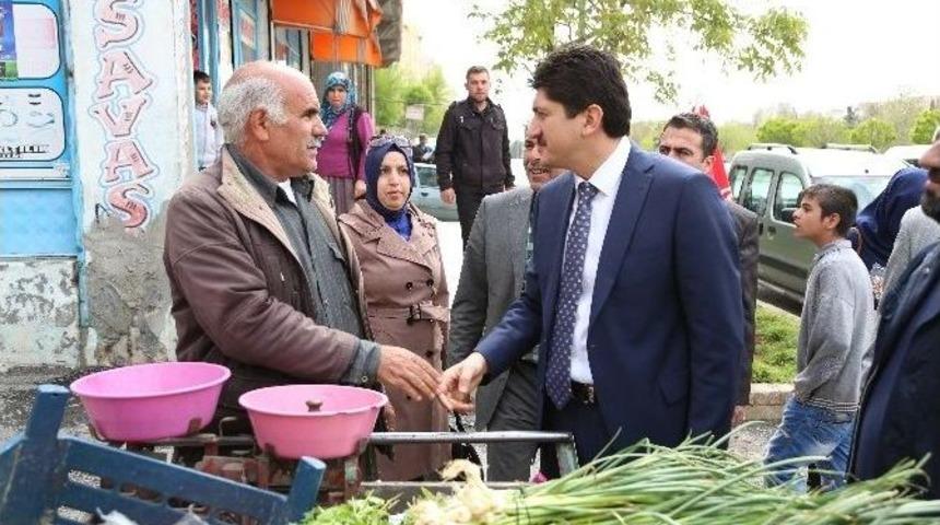 Ak Parti Milletvekili Adayları Ve Fadıloğlu Esnafı Ziyaret Etti