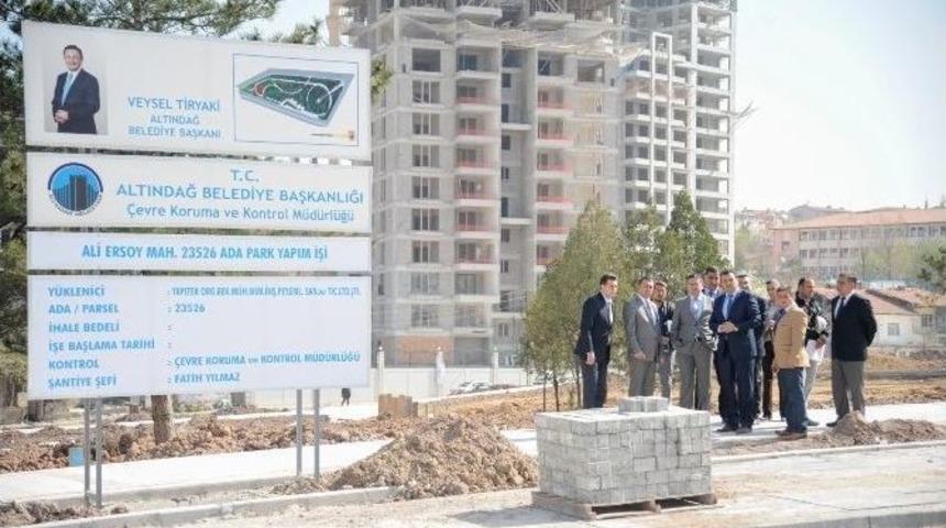 Başkan Tiryaki Şantiyeleri Denetledi