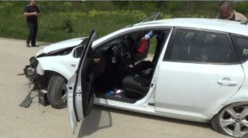 D&uuml;zce&rsquo;de Trafik Kazası 1 Yaralı