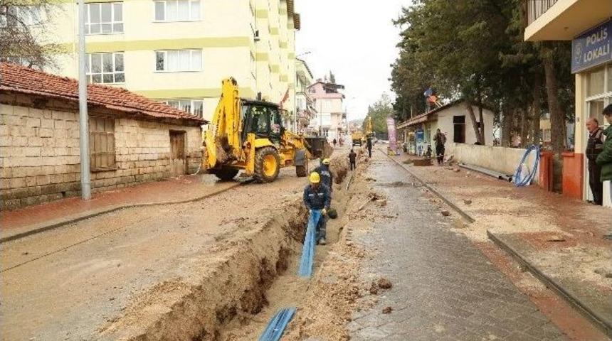 Tavas&rsquo;ta Alt Yapı &Ccedil;alışmaları Devam Ediyor