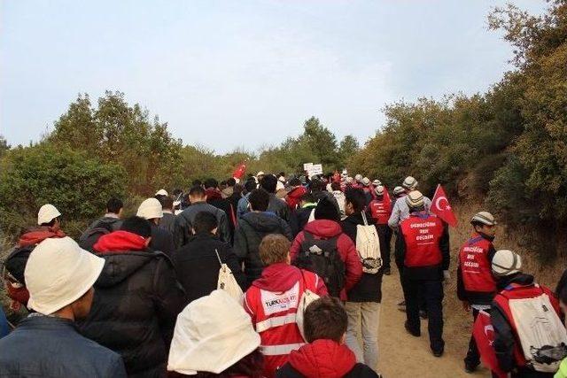 Erzincan’dan Yüzlerce Genç 57. Alay Vefa Yürüyüşüne Katıldı