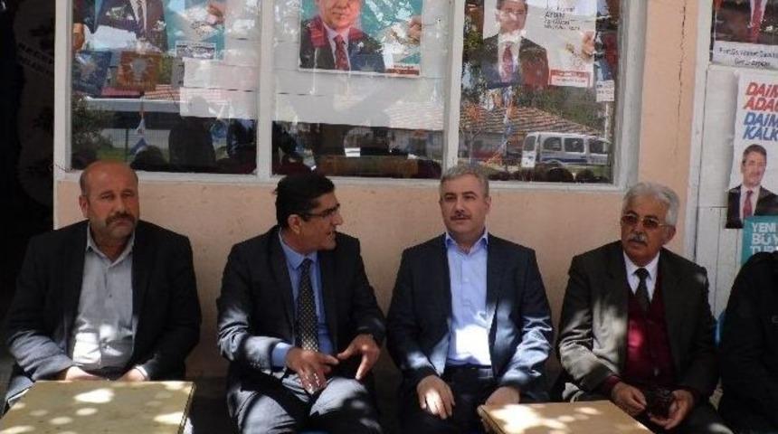 Yetiş G&ouml;lbaşı Ak Parti İl&ccedil;e Se&ccedil;im İrtibat B&uuml;rosunu Ziyaret Etti