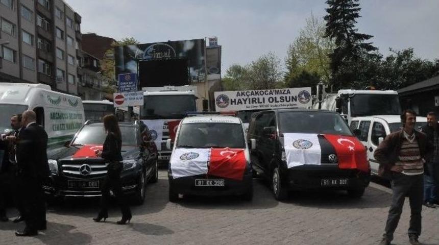 Ak&ccedil;akoca&rsquo;da Hibe Yoluyla Alınan Ara&ccedil;lar Tanıtıldı