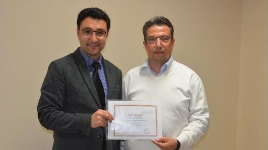 Ymtk Doktora Tezi Birincilik &Ouml;d&uuml;l&uuml;n&uuml; Yrd. Do&ccedil;. Dr. Erdem Doğan Aldı