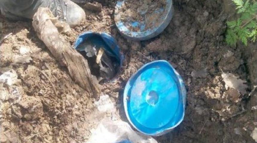 G&uuml;roymak'ta 130 Kilo El Yapımı Patlayıcı Ele Ge&ccedil;irildi