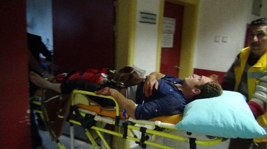 Ot Bi&ccedil;erken Ayağını Patpata Kaptırdı