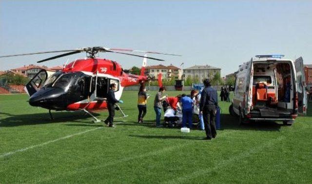 Ambulans Helikopterde Kalbi Duran Hasta Kurtarılamadı