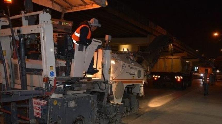 K&ouml;rfez Caddeleri Asfaltlanıyor