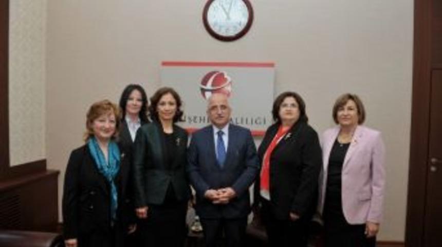 İş Ve Meslek Kadınları Derneği&rsquo;nden Vali Tuna&rsquo;ya Ziyaret