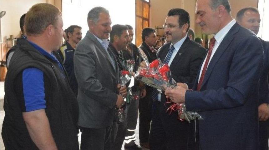 Başkan Gen&ccedil; İş&ccedil;ilerin Bayramını Kutladı