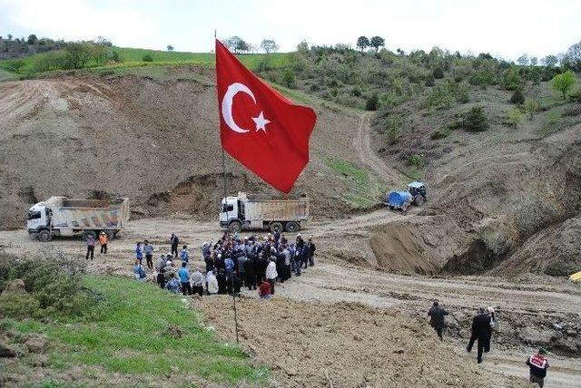 Gölet İnşaatı Dualarla Başladı