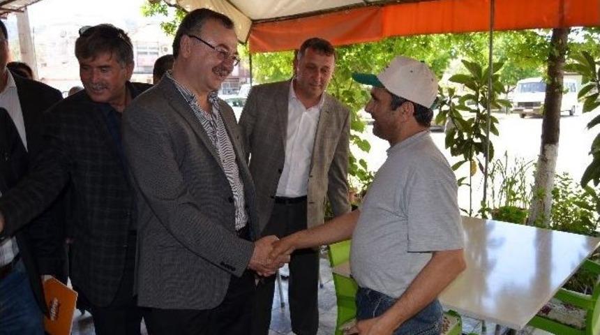 Hasan &Ouml;zyer&rsquo;e Toparlar Mahallesi&rsquo;nde Coşkulu Karşılama