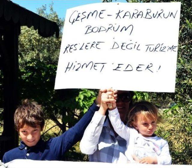 Bodrum'da Res'lere Tepki Eylemi