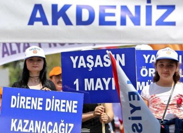 Antalya da Polis 1 Mayıs Kutlamalarını Uzaktan Izledi (1) 2