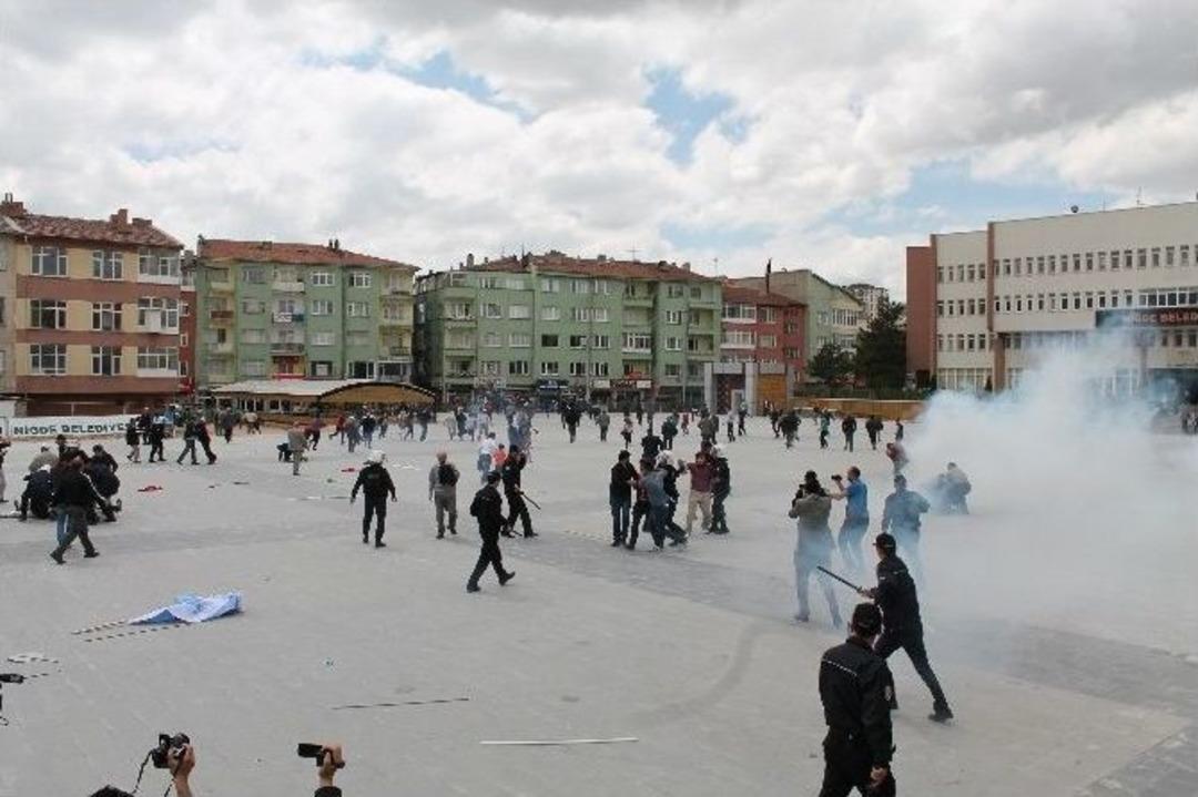 Niğde&rsquo;de İzinsiz Eyleme M&uuml;dahale