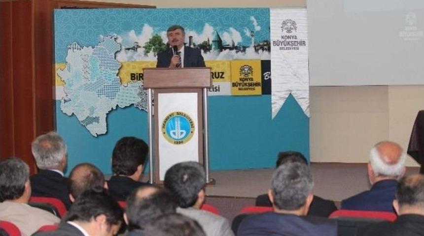 Konya B&uuml;y&uuml;kşehir Belediye Başkanı Aky&uuml;rek Derbent&rsquo;te