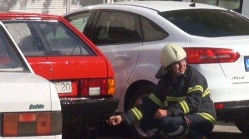 Şanlıurfa&rsquo;da Gaz Ka&ccedil;ıran Otomobil Paniğe Neden Oldu