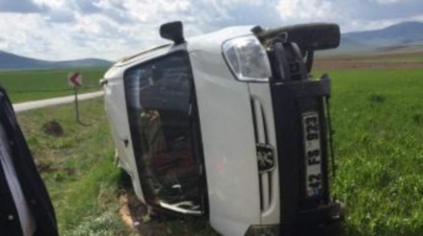 Kulu&rsquo;da Trafik Kazası: 3 Yaralı