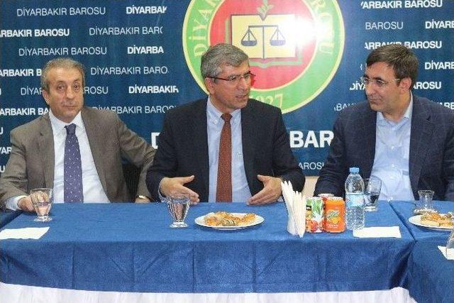 Bakan Eker Ve Yılmaz’dan Diyarbakır Barosu’na Ziyaret