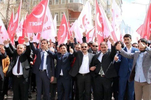 Erzurum'da Mili Ittifak Adayları Tekbir Eşliğinde Yürüdü