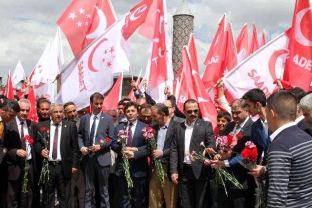 Erzurum'da Mili Ittifak Adayları Tekbir Eşliğinde Yürüdü