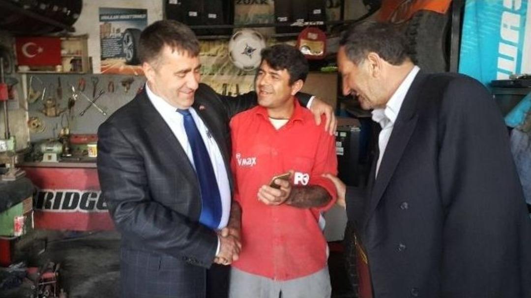 &Ccedil;imen Ve Hızarcı Pasinler&rsquo;de Sanayi Esnafını Ziyaret Etti