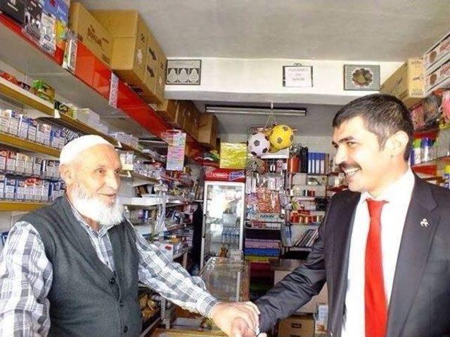 Ilıca&rsquo;da Mhp Adayı Arslan&rsquo;a B&uuml;y&uuml;k İlgi 2