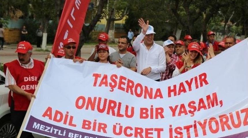 Başkan Tarhan İş&ccedil;ilerle El Ele