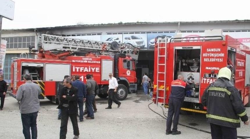 Samsun&rsquo;da Yangın: 1 Yaralı