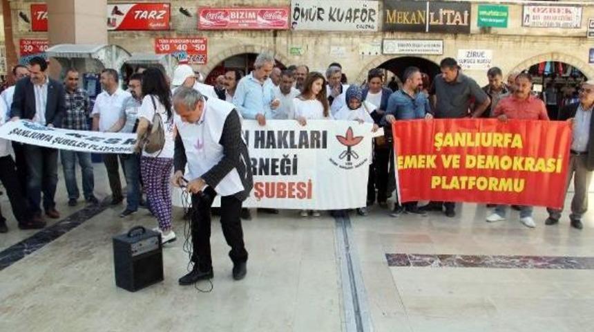 Suriye&rsquo;Deki Alevilere Saldırılar, Şanlıurfa&rsquo;Da Protesto Edildi