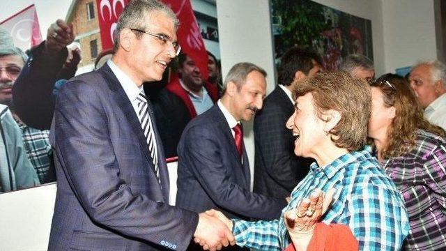 Tarkan Akıllı Alanya’da Secim Ofisi Açılışına Katıldı