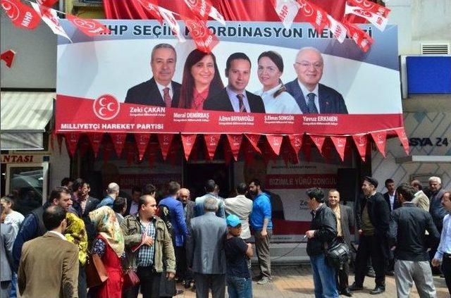 Mhp Merkezde Seçim Bürosu Açtı