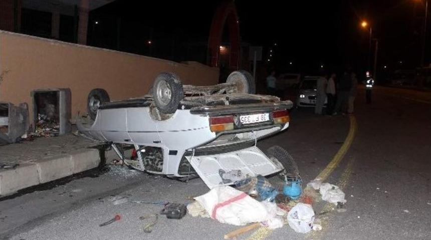 Otomobil Takla Attı: 4 Yaralı