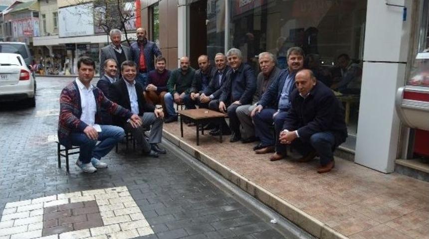 Ak Parti Trabzon Milletvekili Adayı G&uuml;nnar, Ak&ccedil;aabat İl&ccedil;esini Ziyaret Etti