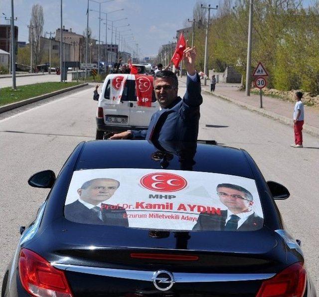 Mhp Milletvekili Adayları Horasan’da Yoğun İlgi Gördü