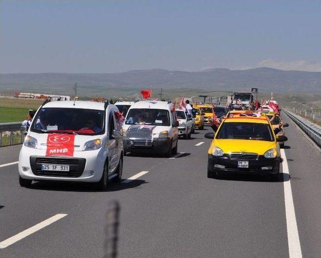 Mhp Milletvekili Adayları Horasan’da Yoğun İlgi Gördü