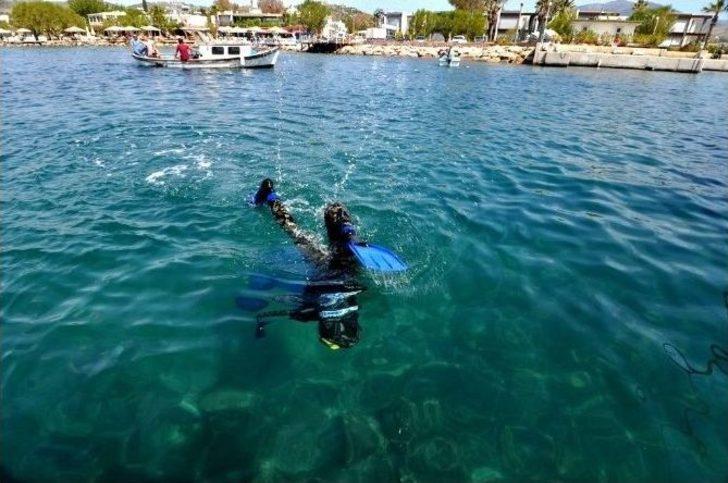 Bodrum’da Deniz Dibi Temizliği Ortakent-yahşi’de Devam Etti G4
