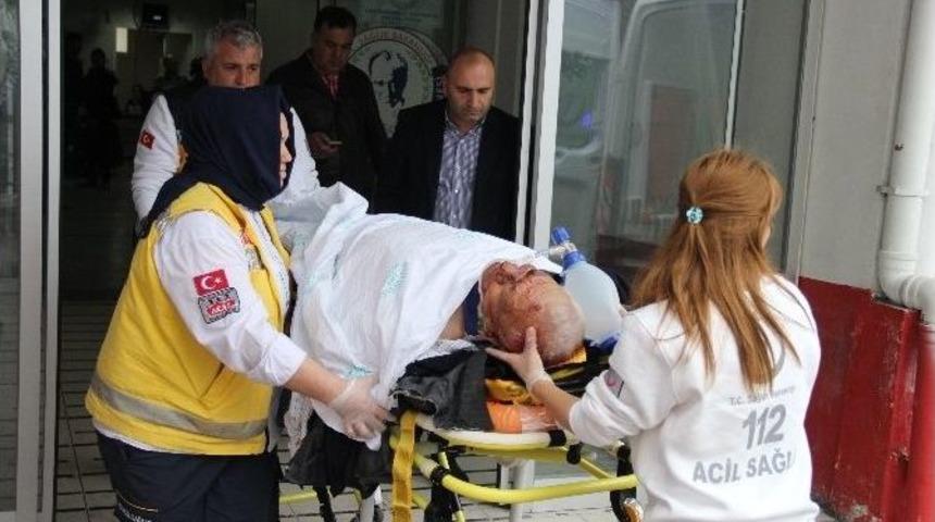 Ak Parti Ladik İl&ccedil;e Başkanı Kaza Yaptı: 1 Yaralı