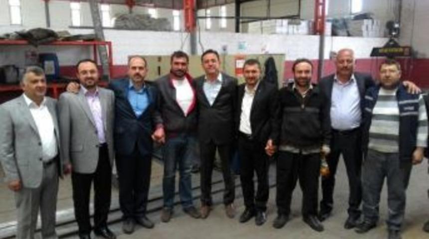 Ak Parti Milletvekili Adayları, &Ouml;zel Organize Sanayi B&ouml;lgesini Gezdi