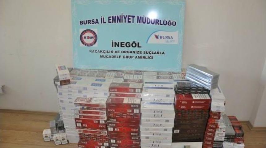 İneg&ouml;l'de Ka&ccedil;ak Sigara Operasyonu