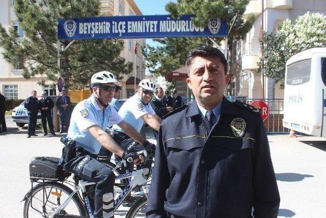 Beyşehir’de Sahil Ve Parklar Bisikletli Polislere Emanet