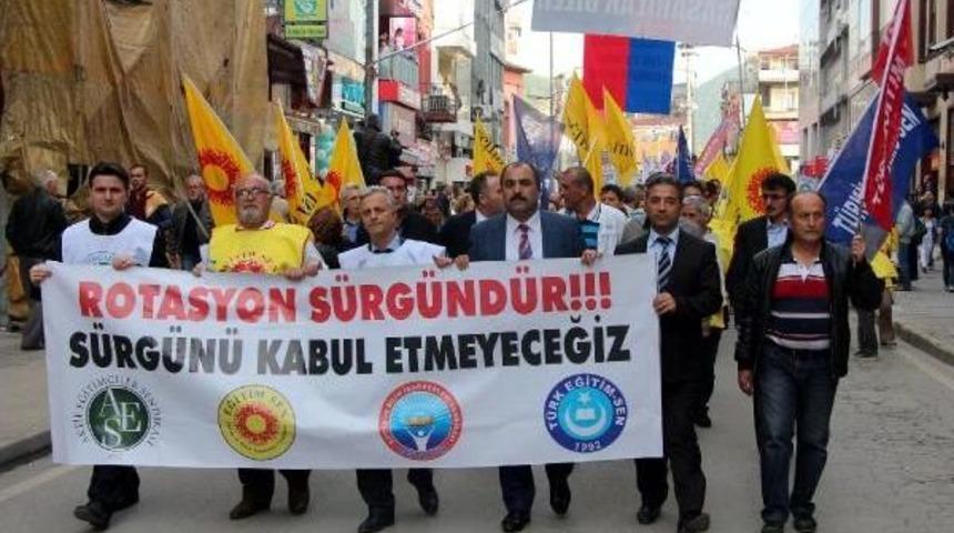 Zonguldak&rsquo;Ta &Ouml;ğretmenlerden &lsquo;Rotasyon&rsquo; Tepkisi